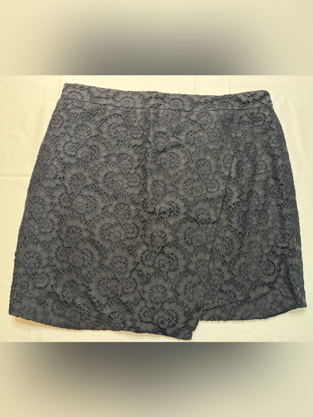 Madewell Black Lace Mini Skirt